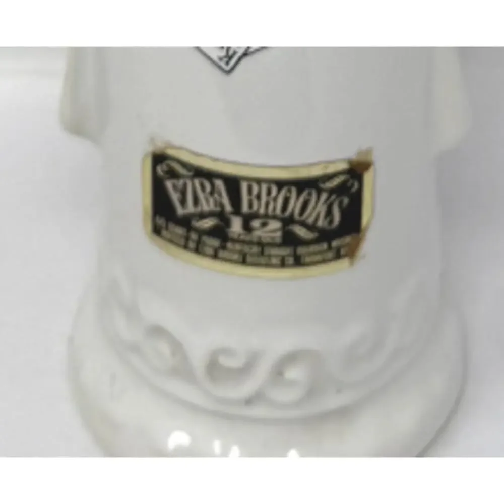 Vintage Ezra Brooks King of Clubs Decanter U.S. Navy Mess Poker Barware